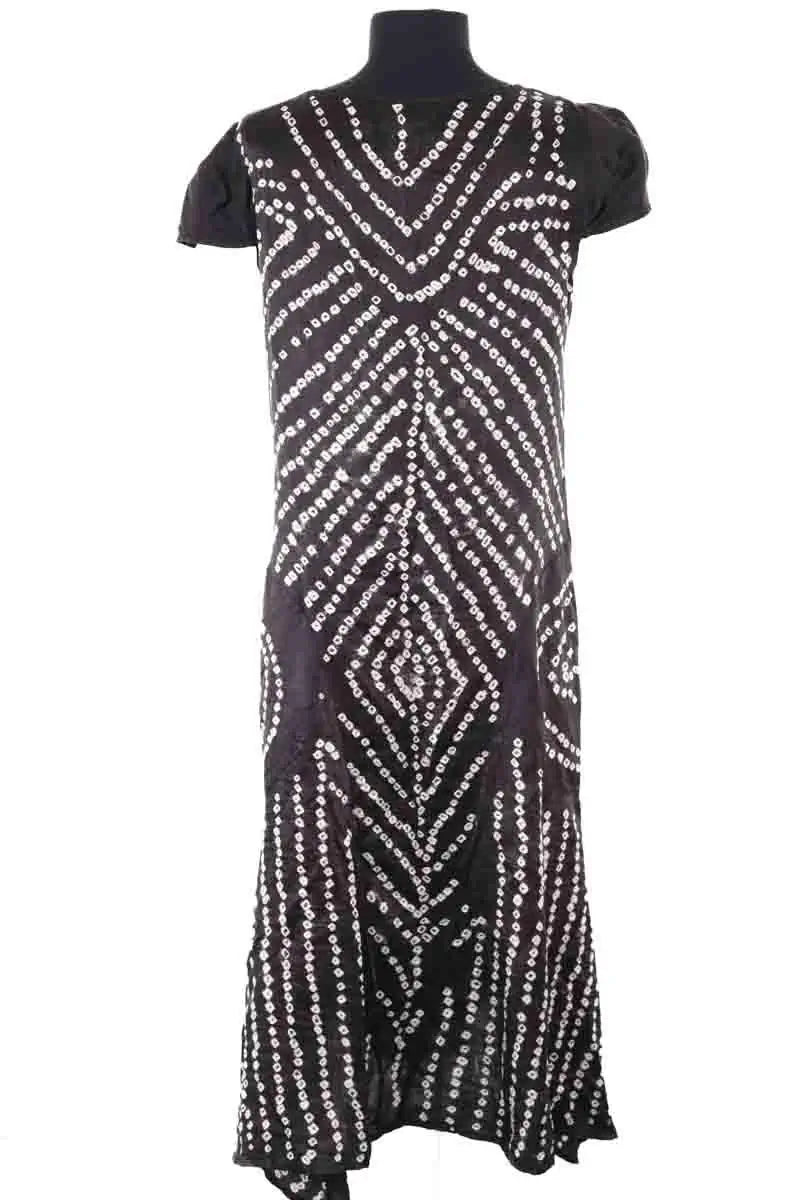 Robe Antik Batik Noir en Soie