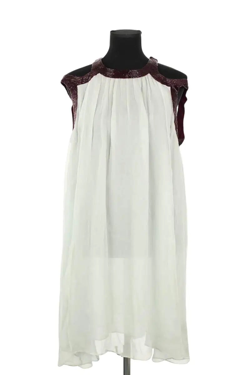 Robe Antik Batik Vert en Soie, taille S - Seconde Main