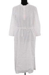 Robe APC Blanc en Coton, taille M - Seconde Main