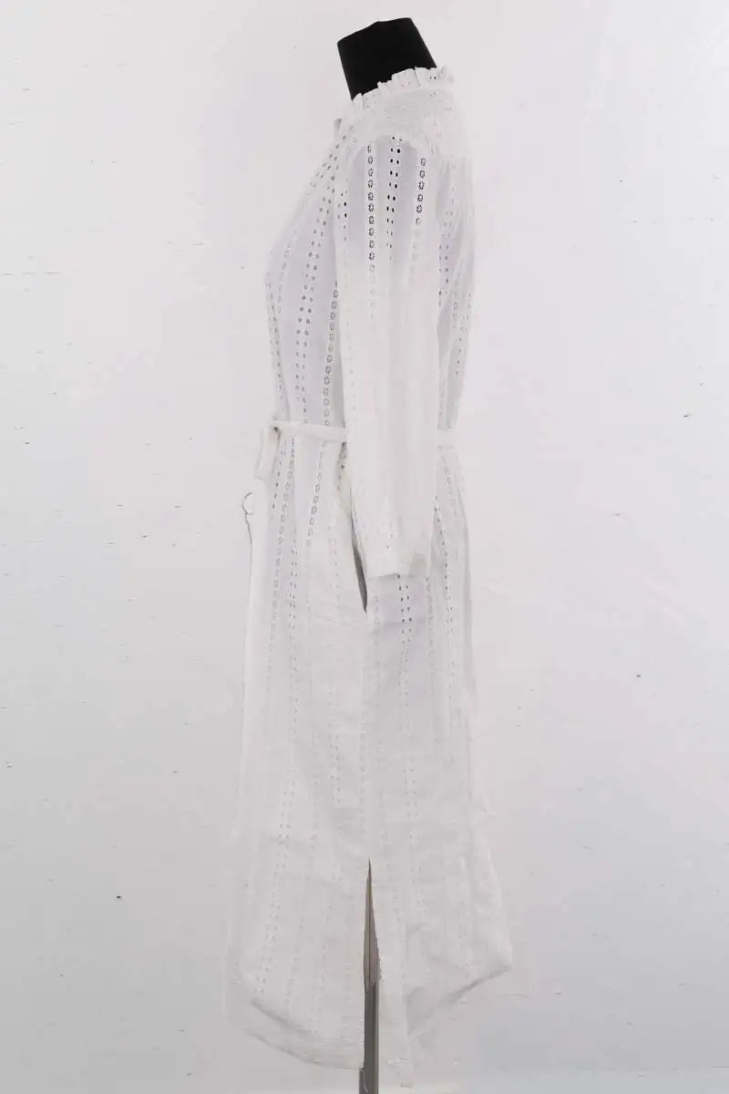 Robe APC Blanc en Coton