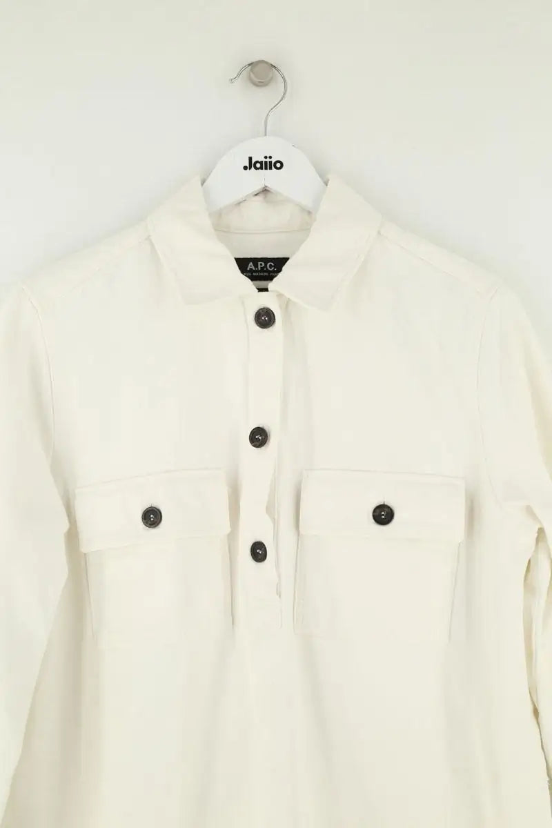 Robe APC Blanc en Coton