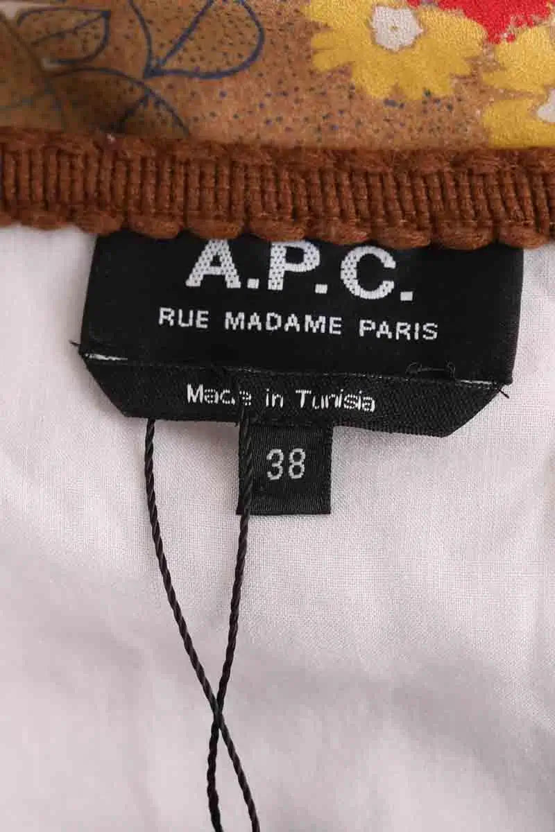 Robe APC Marron en Coton