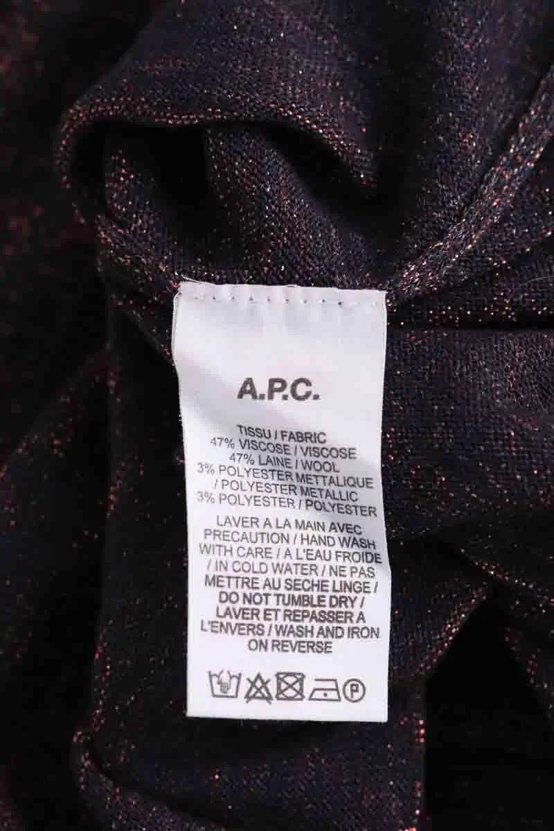 Robe APC Marron en Viscose
