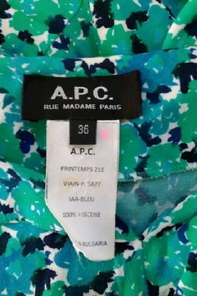Robe APC Turquoise en Viscose
