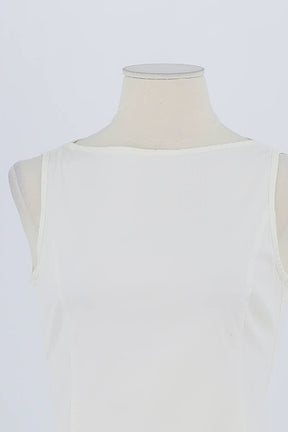 Robe Armani Blanc en Coton