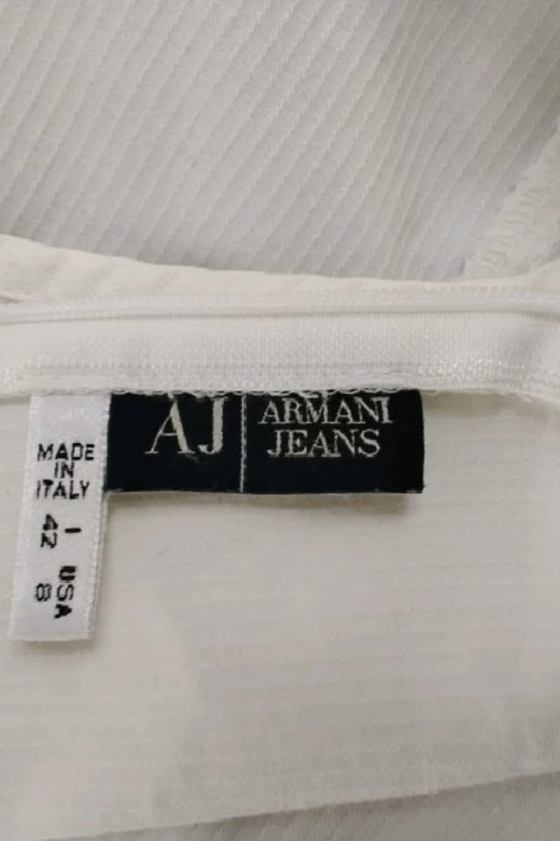 Robe Armani Blanc en Coton