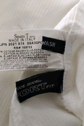 Robe Armani Blanc en Coton