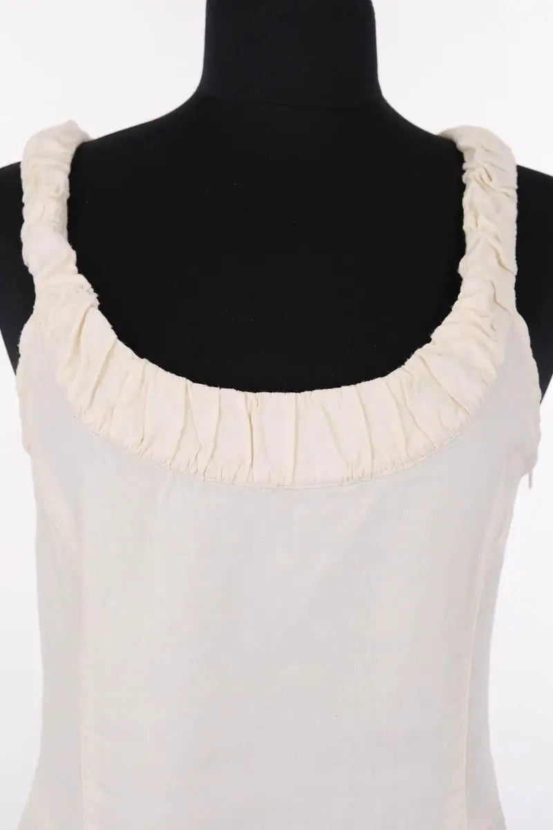 Robe Armani Jeans Ecru en Lin