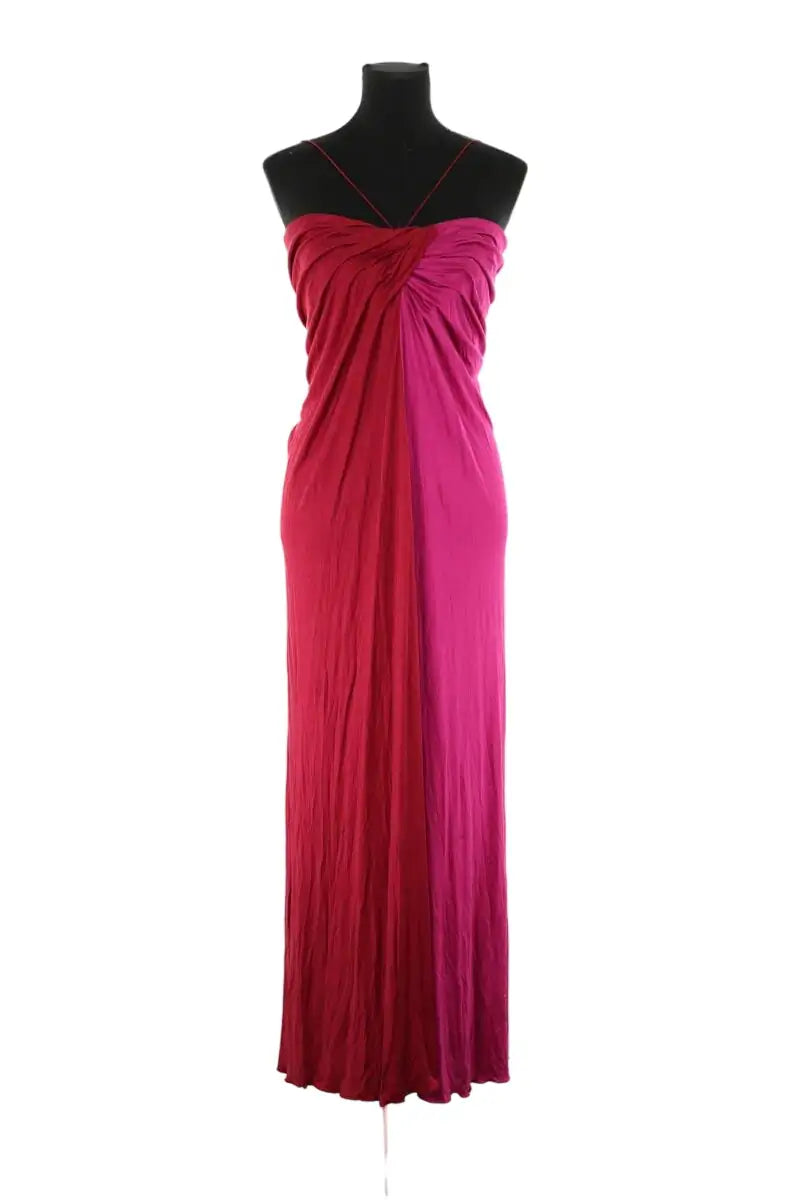 Robe Azzaro Rose en Soie, taille M - Seconde Main