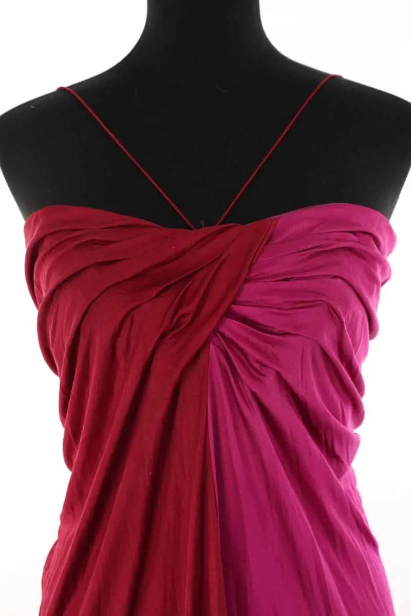 Robe Azzaro Rose en Soie