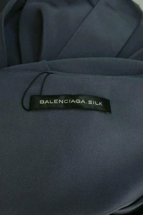 Robe Balenciaga Bleu en Soie