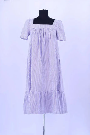 Robe Balzac Bleu en Coton