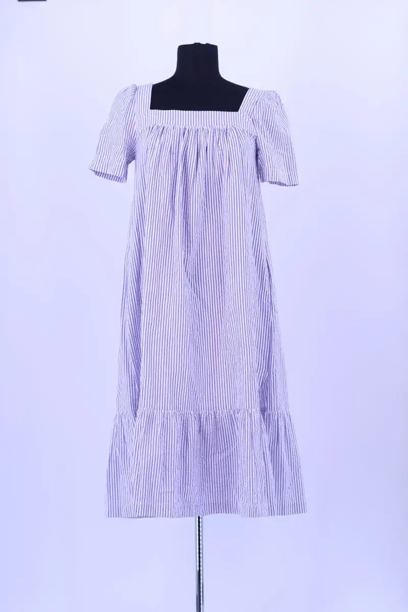 Robe Balzac Bleu en Coton