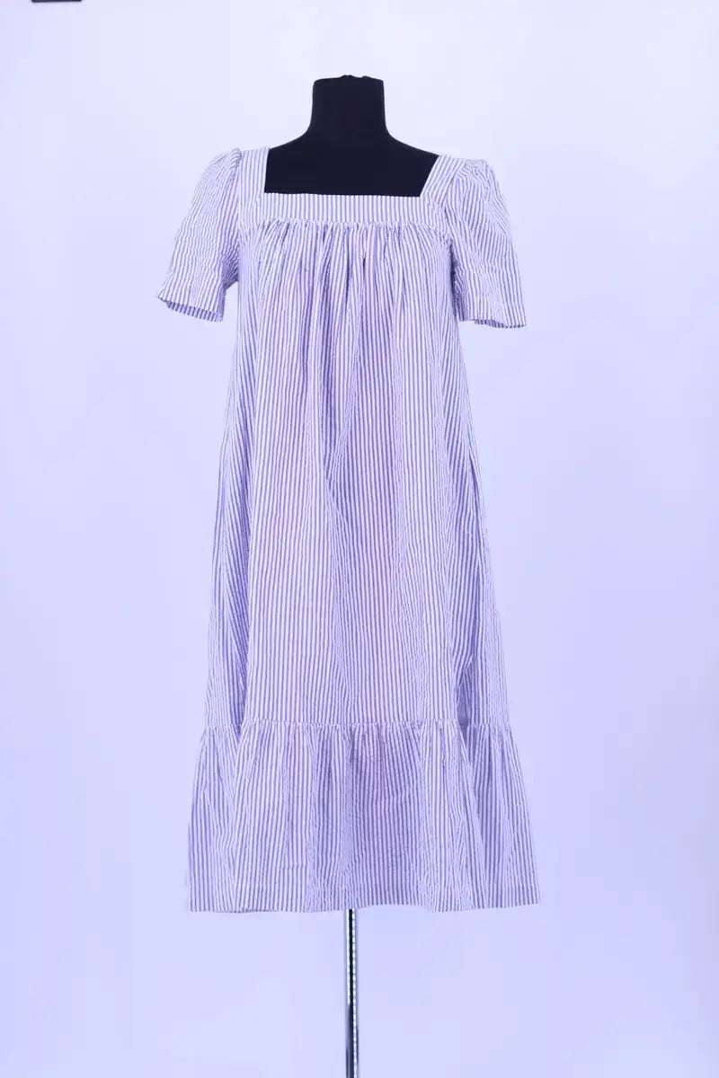 Robe Balzac Bleu en Coton