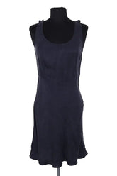 Robe Balzac Marine en Synthétique, taille S - Seconde Main