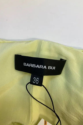 Robe Barbara Bui Jaune en Soie
