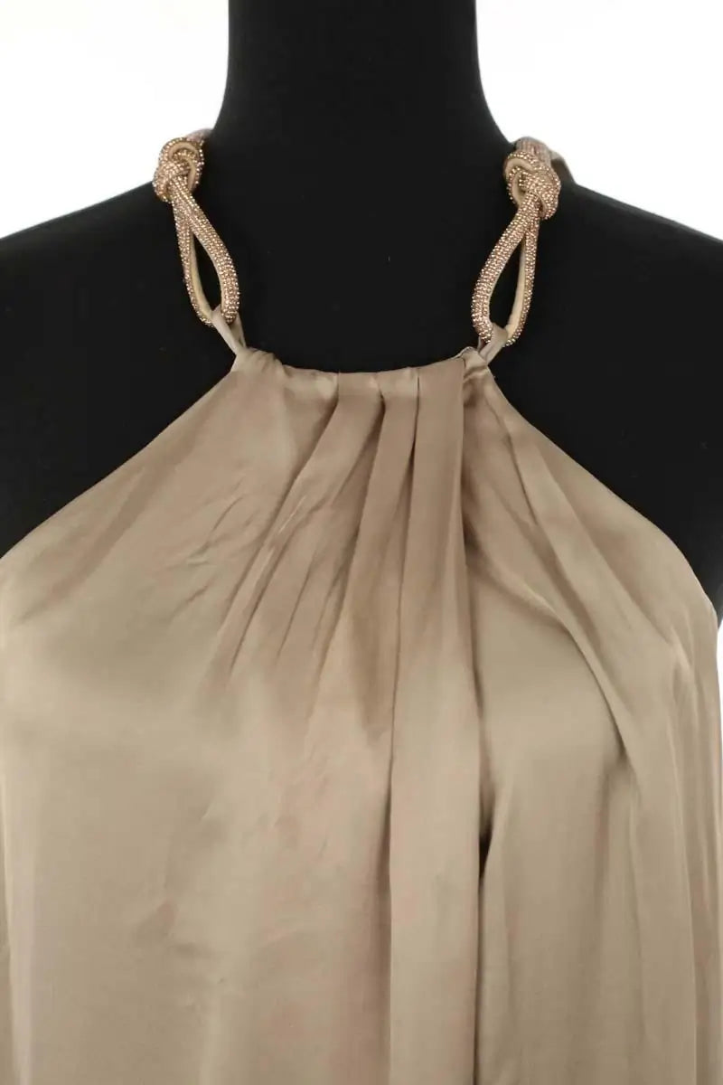 Robe Barbara Bui Kaki en Viscose
