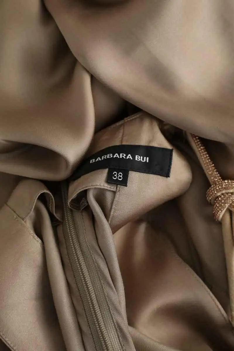 Robe Barbara Bui Kaki en Viscose