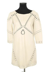 Robe Ba&Sh Beige en Cuir, taille XS - Seconde Main