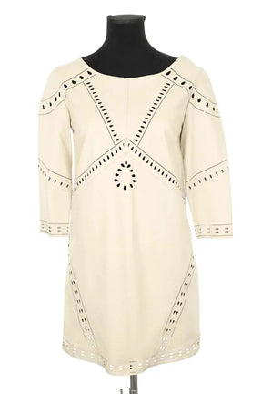 Robe Ba&Sh Beige en Cuir, taille XS - Seconde Main