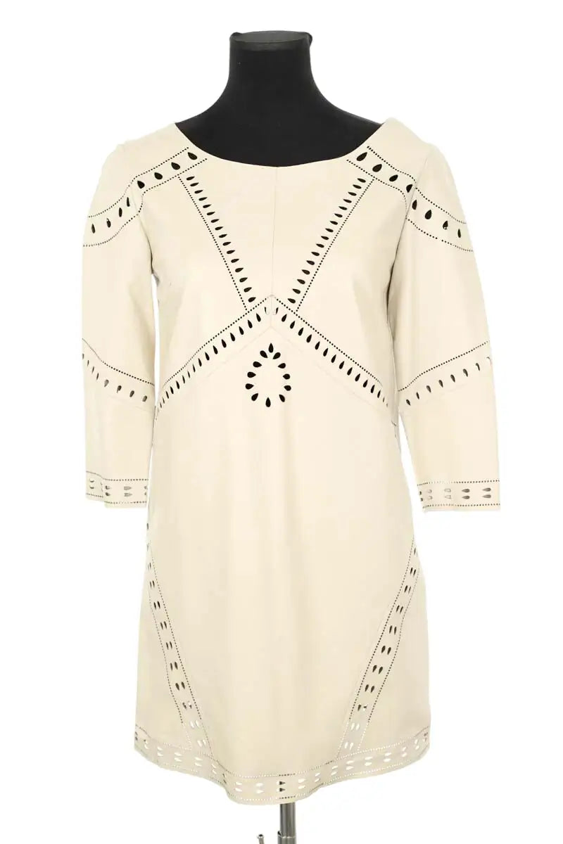 Robe Ba&Sh Beige en Cuir, taille XS - Seconde Main