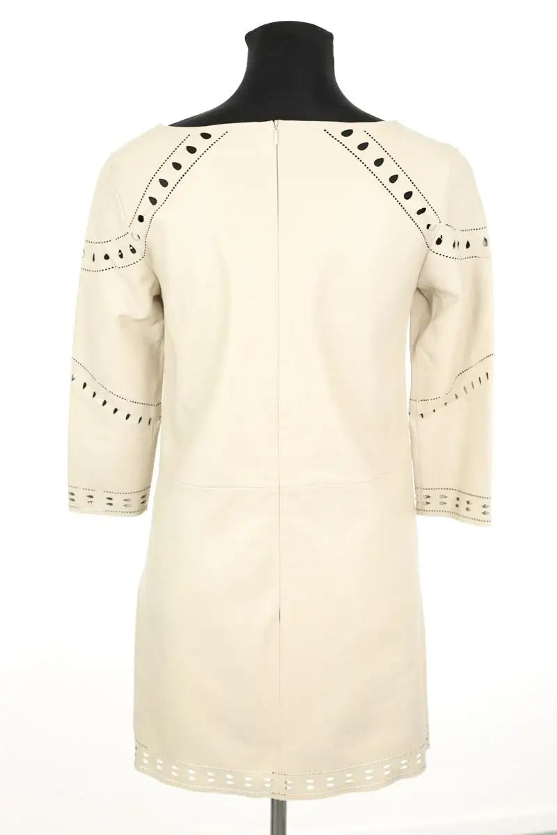 Robe Ba&Sh Beige en Cuir