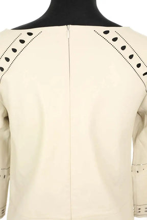 Robe Ba&Sh Beige en Cuir