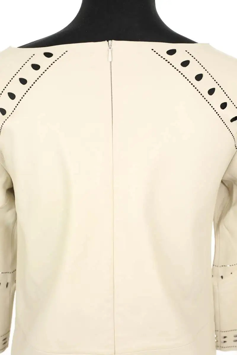 Robe Ba&Sh Beige en Cuir