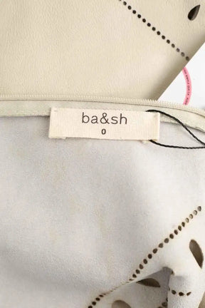 Robe Ba&Sh Beige en Cuir