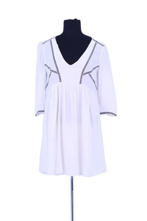 Robe Ba&Sh Blanc en Synthétique, taille S - Seconde Main