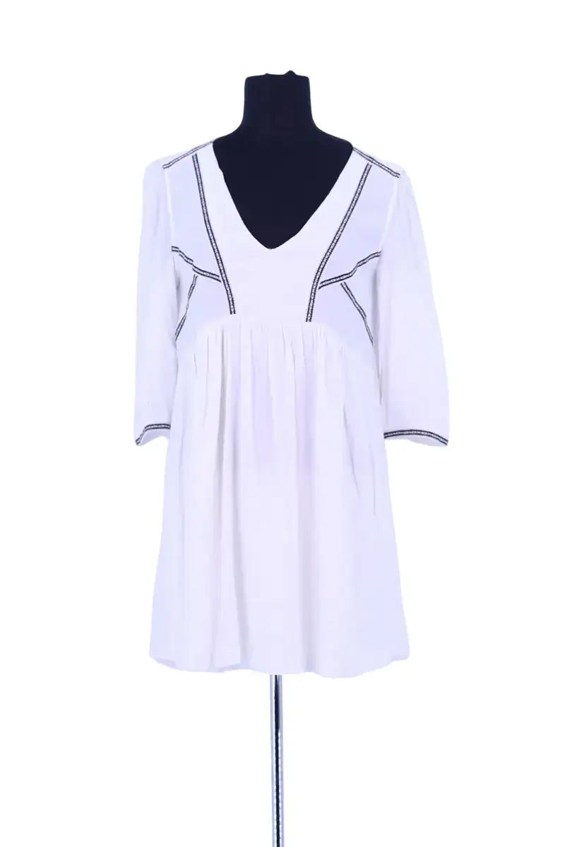 Robe Ba&Sh Blanc en Synthétique, taille S - Seconde Main