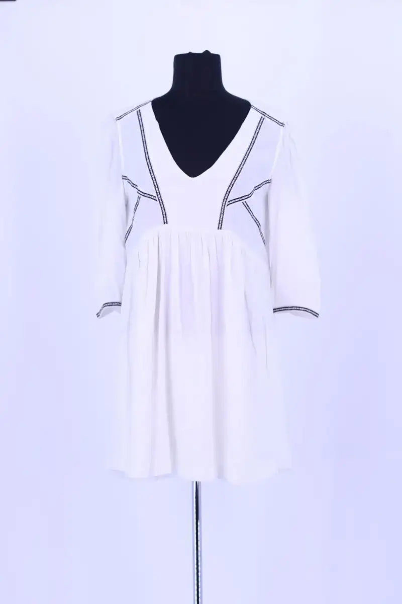 Robe Ba&Sh Blanc en Synthétique