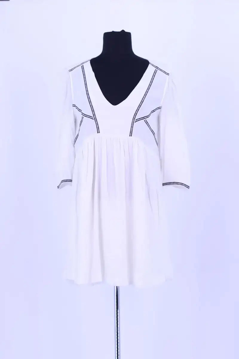 Robe Ba&Sh Blanc en Synthétique