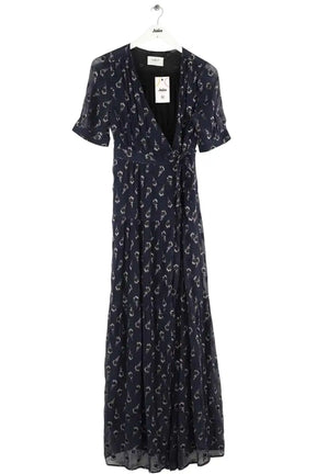 Robe Ba&Sh Bleu en Soie, taille S - Seconde Main