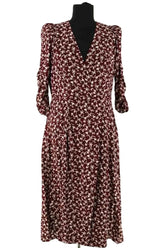 Robe Ba&Sh Bordeaux en Viscose, taille L - Seconde Main