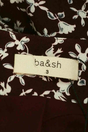 Robe Ba&Sh Bordeaux en Viscose