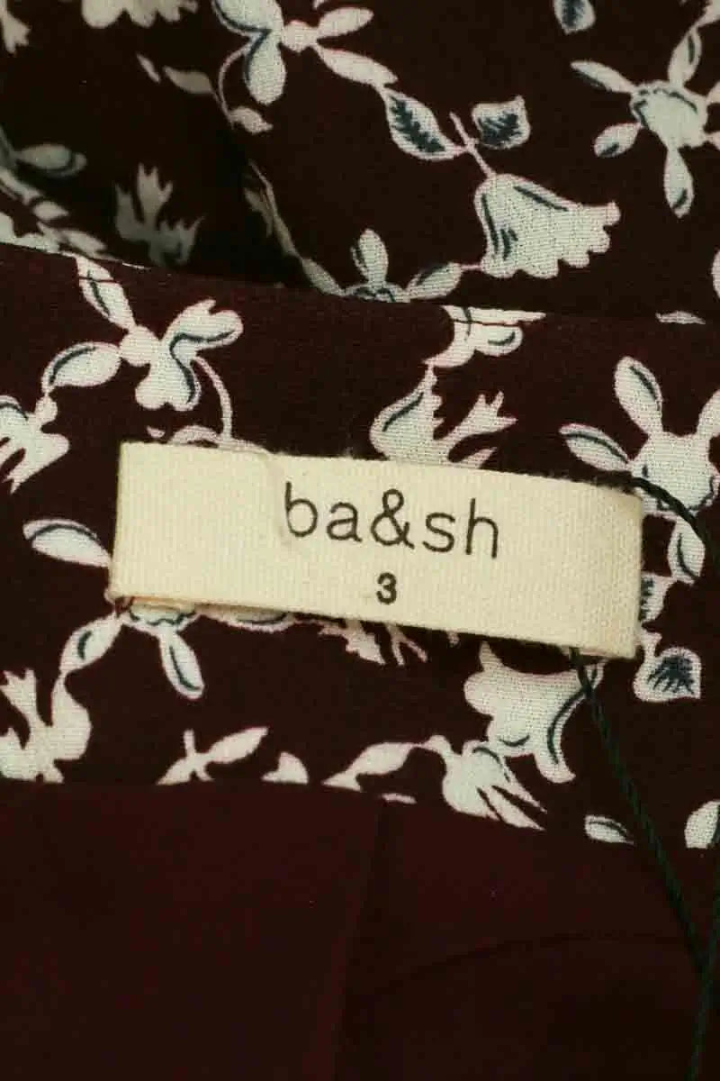 Robe Ba&Sh Bordeaux en Viscose