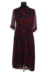Robe Ba&Sh Bordeaux en Viscose, taille M - Seconde Main