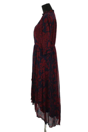 Robe Ba&Sh Bordeaux en Viscose
