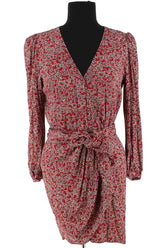 Robe Ba&Sh Bordeaux en Viscose, taille S - Seconde Main
