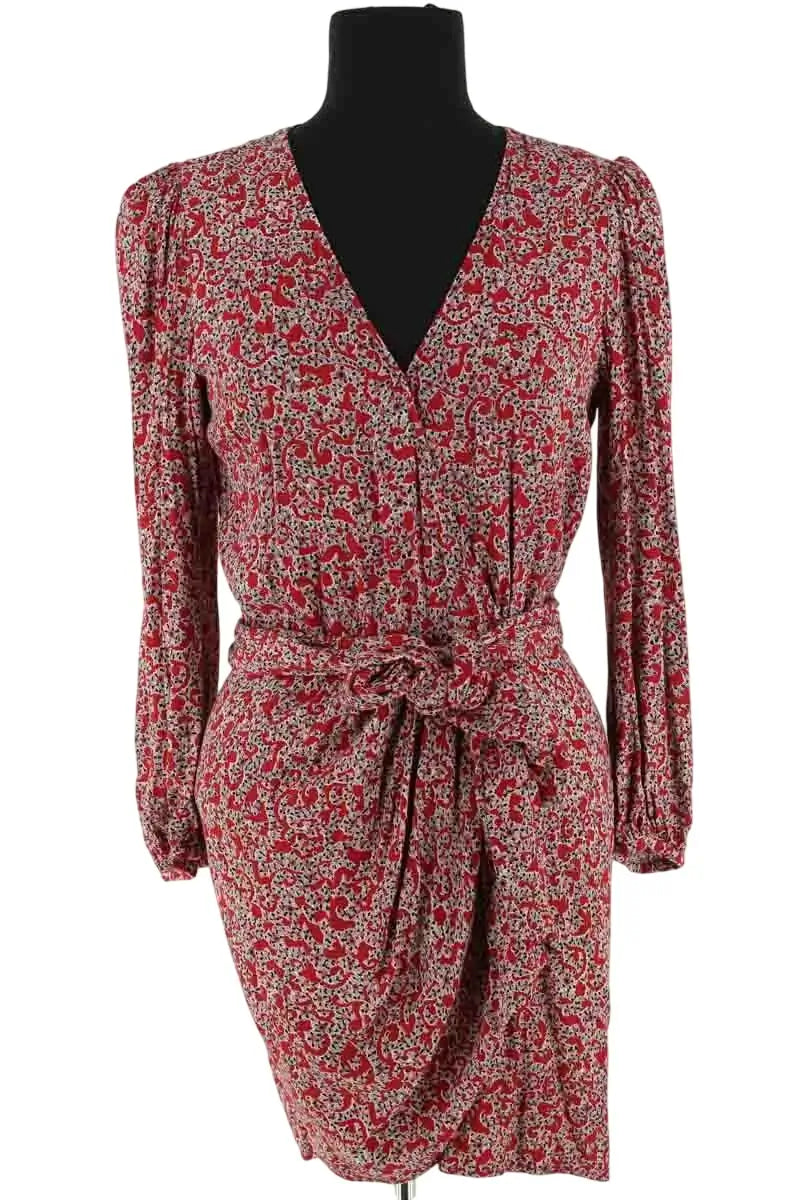 Robe Ba&Sh Bordeaux en Viscose, taille S - Seconde Main