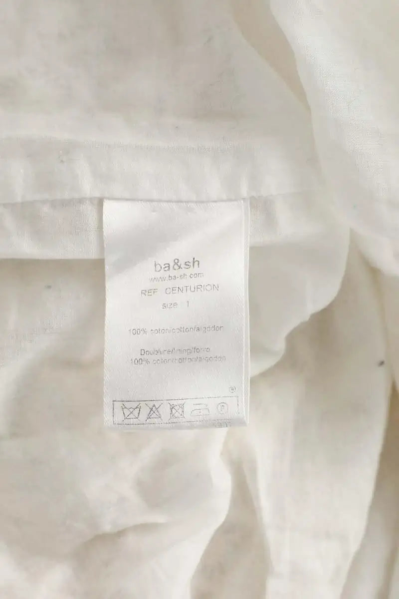 Robe Ba&Sh Ecru en Coton