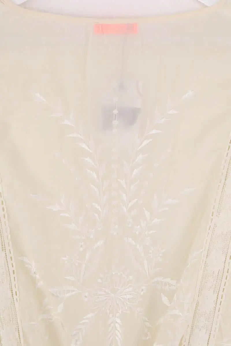 Robe Ba&Sh Ecru en Coton