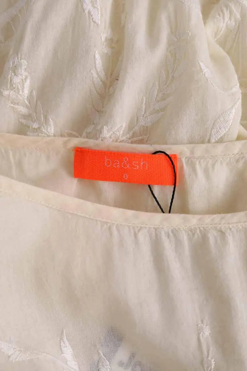 Robe Ba&Sh Ecru en Coton