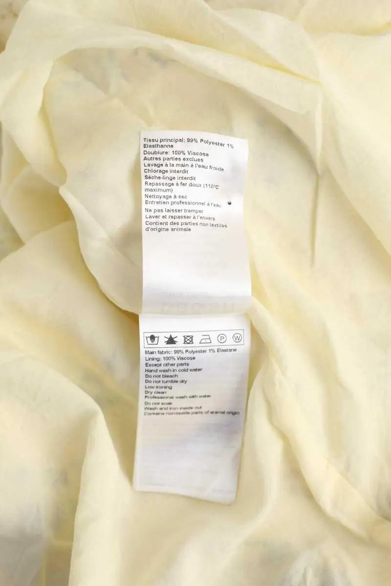 Robe Bash Ecru en Polyester