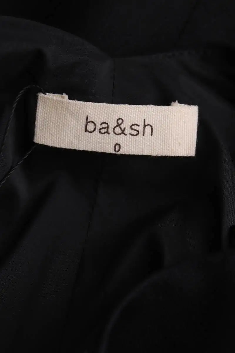 Robe Ba&Sh Garance Noir en Synthétique