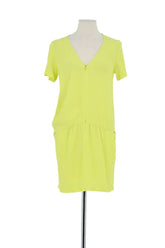Robe Bash Jaune en Viscose, taille XS - Seconde Main