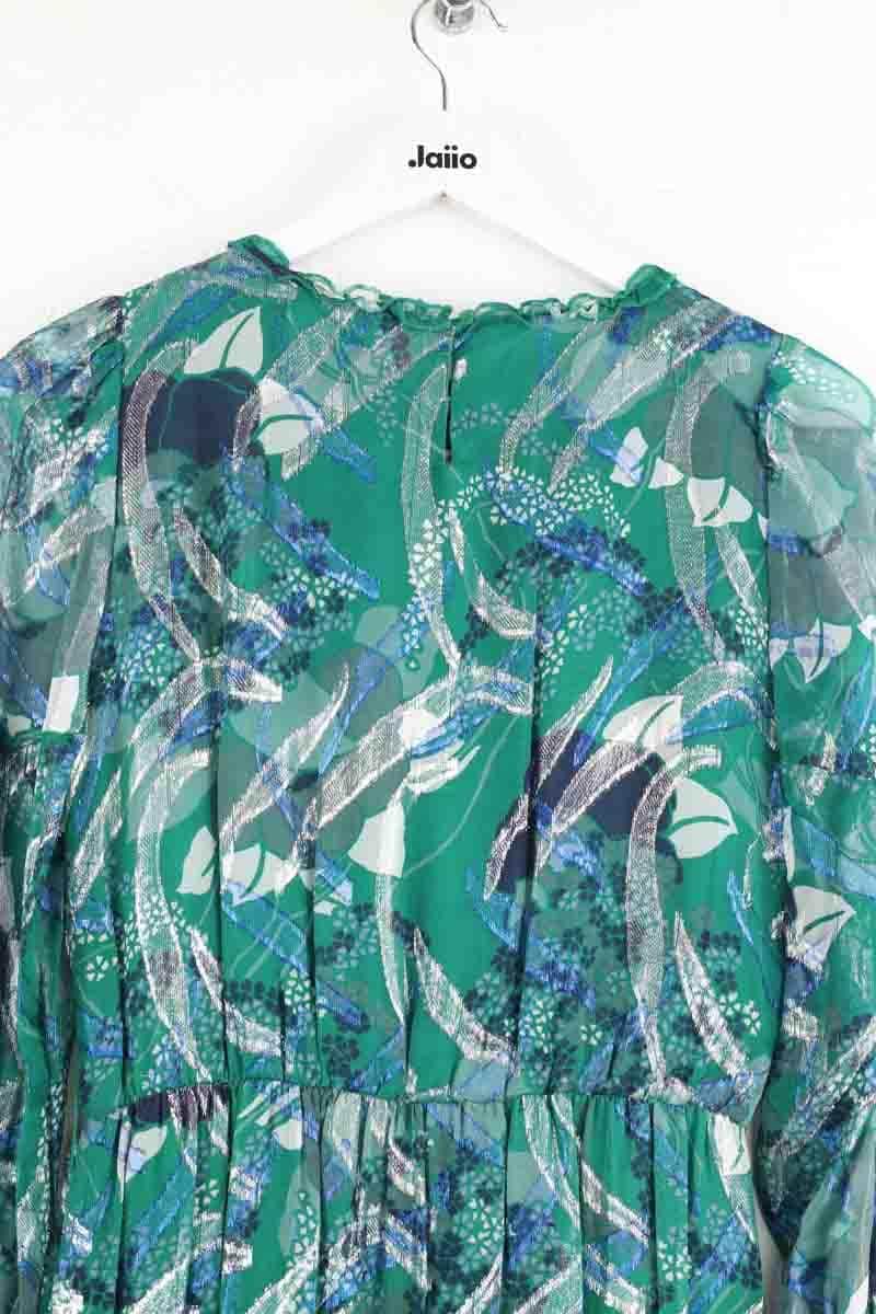 Robe Ba&Sh Joie Vert en Soie