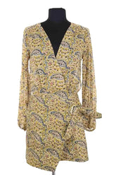 Robe Ba&Sh Kaki en Coton, taille XS - Seconde Main
