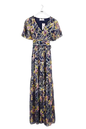 Robe Ba&Sh Marine en Soie, taille XS - Seconde Main